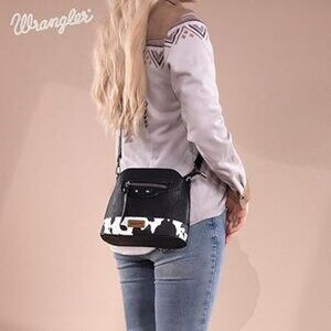 Wrangler Brand Crossbody Bag Women Shoulder Cute Purse Handbag with Adj Strap